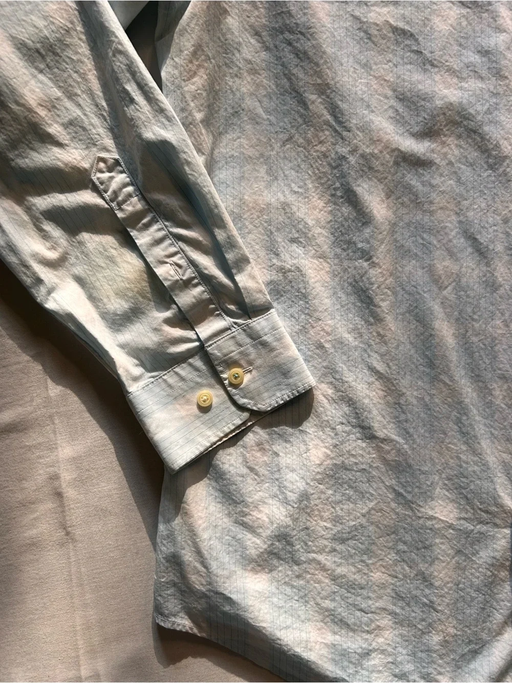 Banana Republic Grant Fit Blue Supima Cotton Dress Shirt